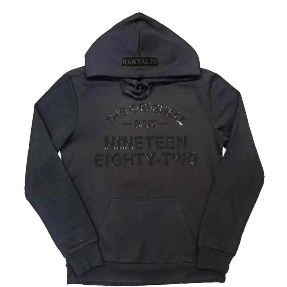 Rawyalty the original raw black silicone hoodie size xl